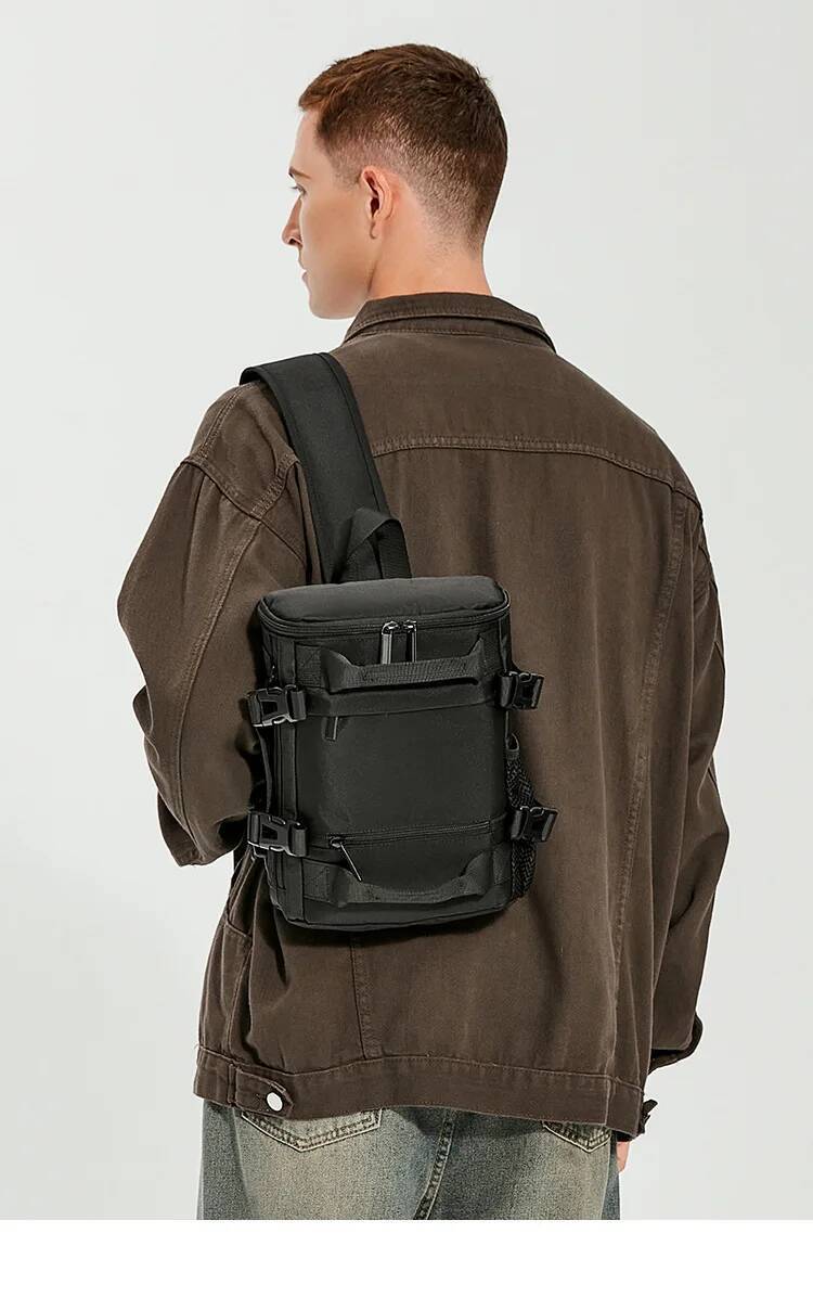 Men's Crossbody Fashionable Trendy Large Capacity Chest Youth hine Ability Work Shoulder Bag Personalized Small Backpack high-quality
