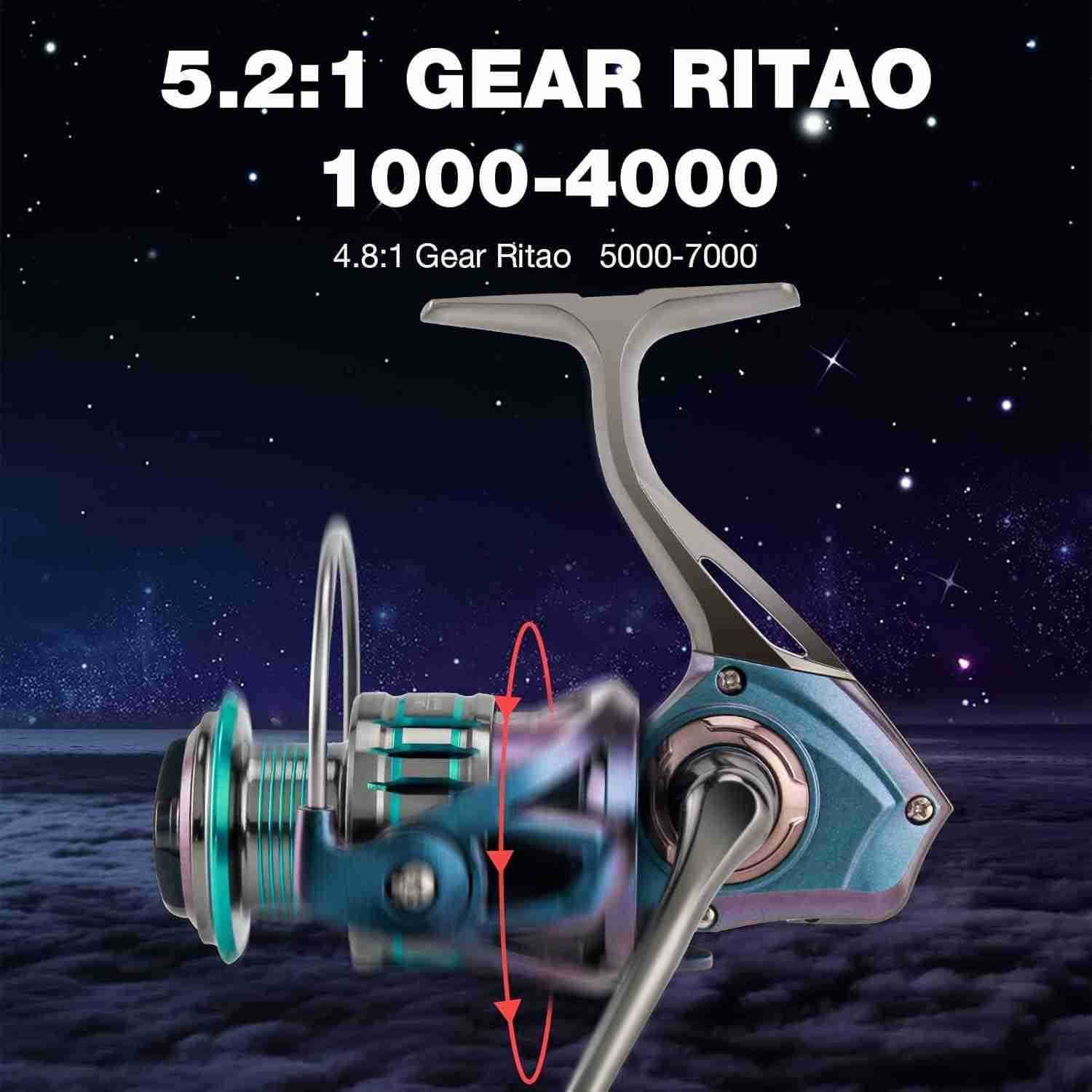 Spinning Reel Full Matel Farme51BB Stainless Ball Bearing 26LB MAX Drag Fishing Reels for Medium InshoreOffshore Saltwater Freshwater Ice Fishing W250