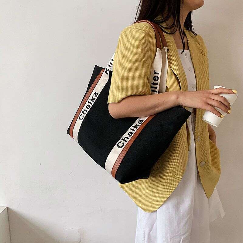 Women's New Trendy Casual Fashion Ins Student Shoulder Large Capacity Portable Tote Bag