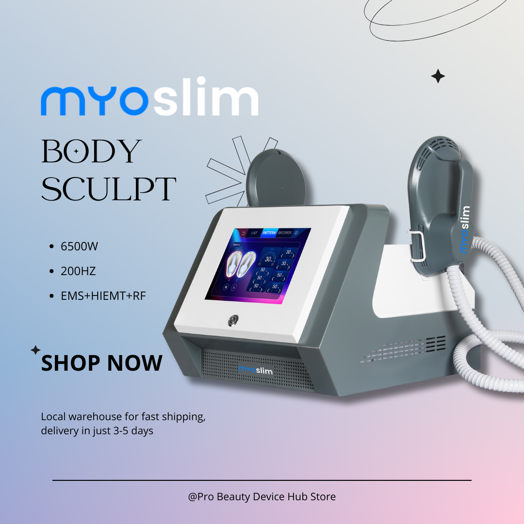 Myoslim EMS RF 6500W Professional Salon Device Electrical Muscle Stimulation Equipment for Toning and Fat Burning