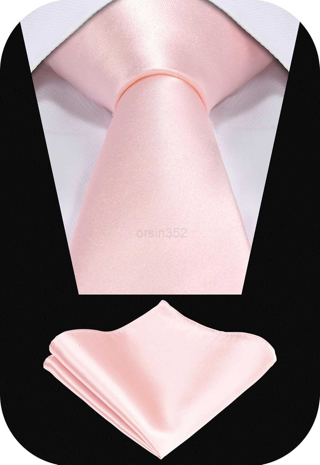 TIE G 5pcs Tie Set in WHITE OR BLACK GIFT BOX Solid Color Necktie Satin Bow Tie Pocket Square Lapel Cuff LinksW250904