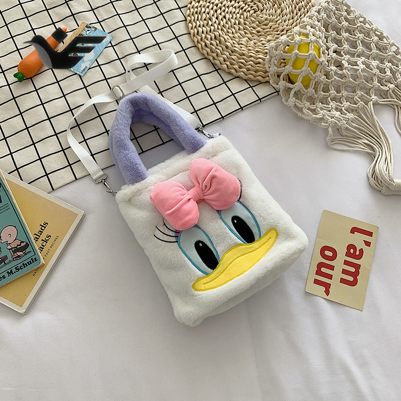 Feiyan Free Shipping New Designer Bag Luxury Shopping Bag Cute Single Shoulder Plush Bag Large Capacity Handbag Cartoon Doll Casual