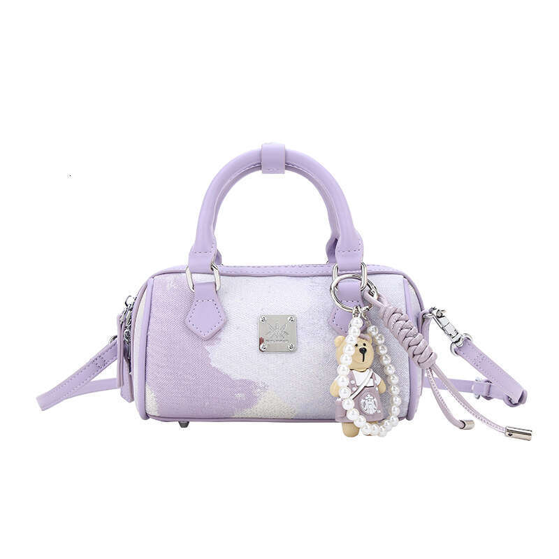 2025 New Boston Bag - Trendy Niche Colorblock, High-End Pillow Bag, Handheld, PU Material, Wholesale & Drop Shipping