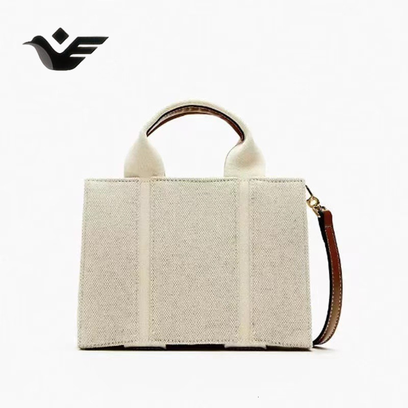 Feiyan Free Shipping New Designer Bag Luxury Shopping Bag Women's Bag Fashion Versatile Canvas City Handbag Crossbody Bag High-end Small Square B