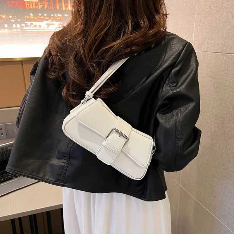 Solid color Leather Crossbody Bags For Women Designer Underarm Shoulder Bag 2024 Trend Fashion Lady Handbags and Purses Z250903