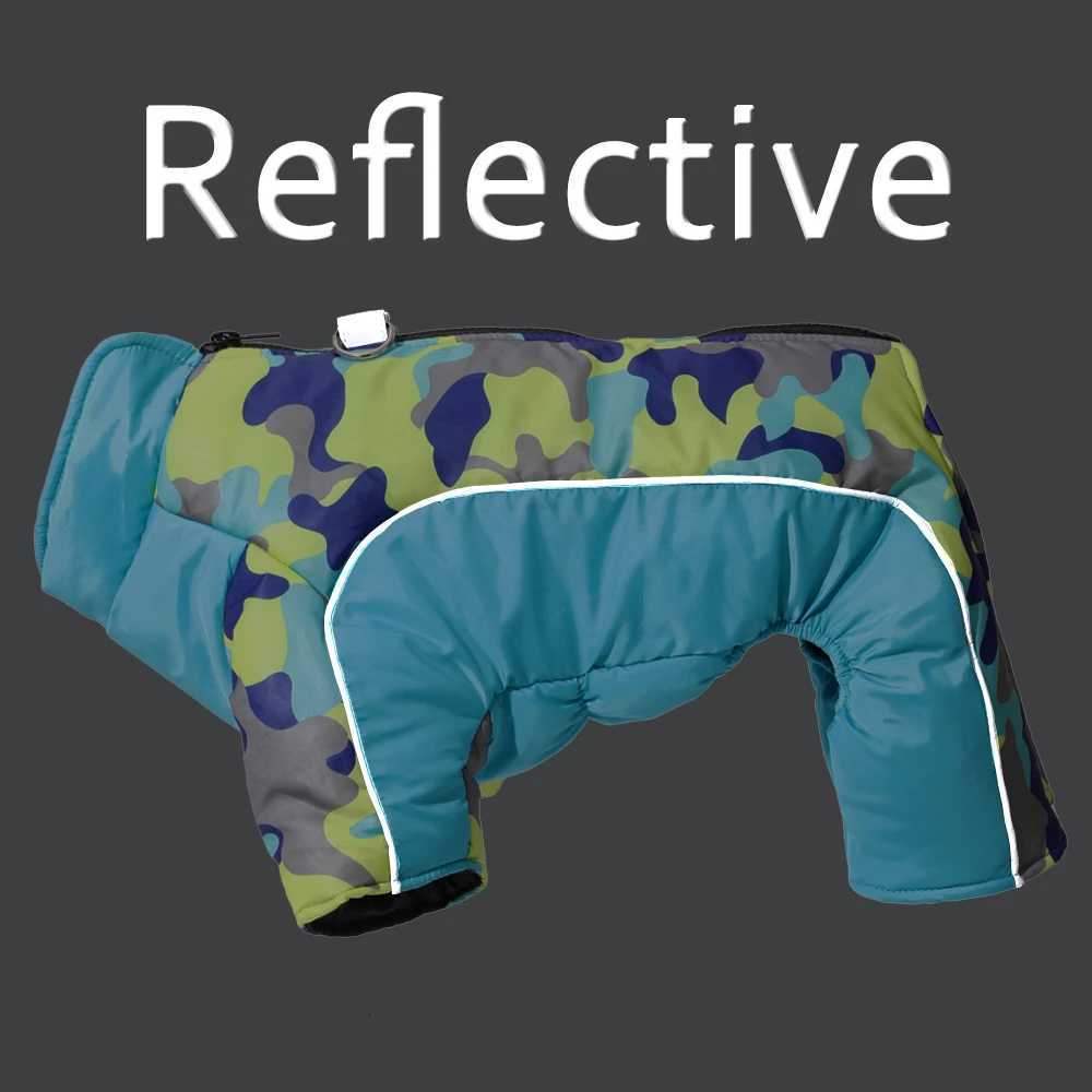 Waterproof Dog Jumpsuit Puppy et For Small Dogs Coat With Dring Winter Reflective Pet Overalls Camouflage Chihuahua Costume W250904