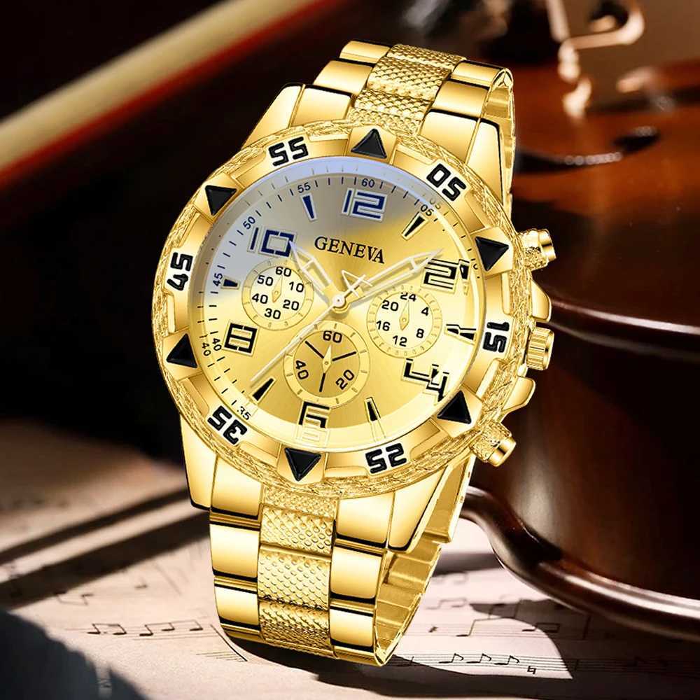 1PCS Luxury Mens Watch Business Trend Fashion Quartz Watch Suitable for Daily Clothing Matching Perfect Gift for Friends or Dad X250904