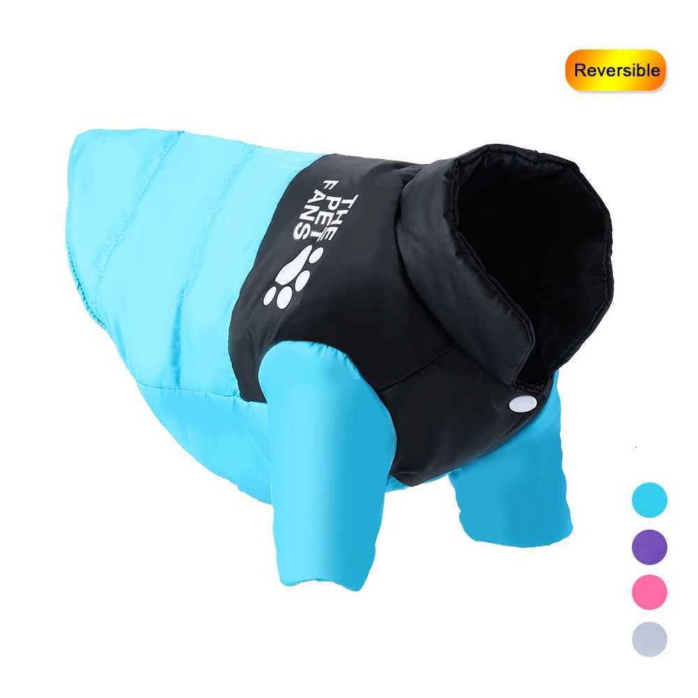 Winter Reversible Dog Clothes For Small Medium Dogs Cat Cold Weather Windproof Puppy Coat Costume Chihuahua Yorkie Pug et W250904