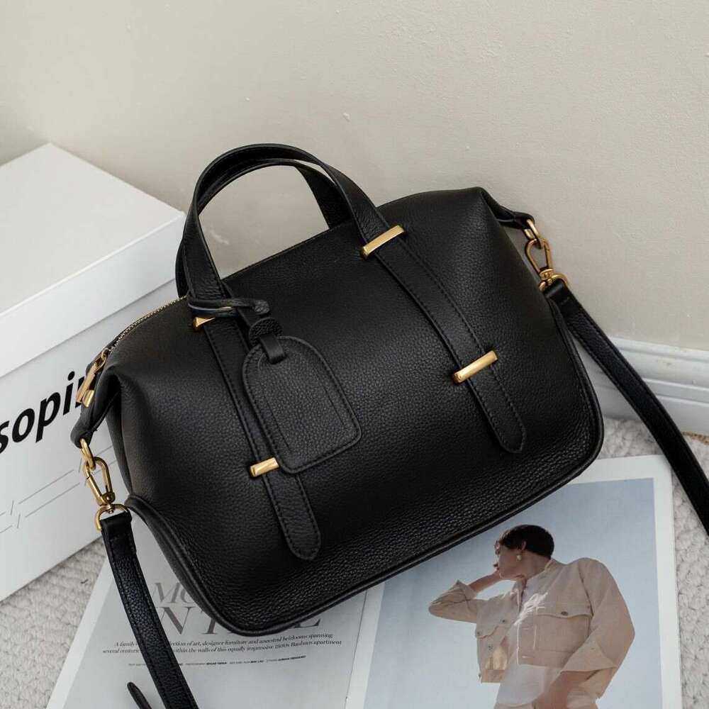 DHEssentials 2024 Pillow Bag, Genuine Leather Tote, Zippered Crossbody Shoulder Purse