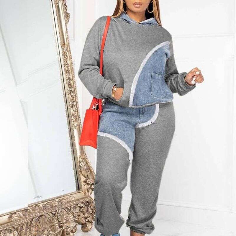 Women's Clothing Fashionable Casual Sweatshirt Leggings Long Two Piece Suit