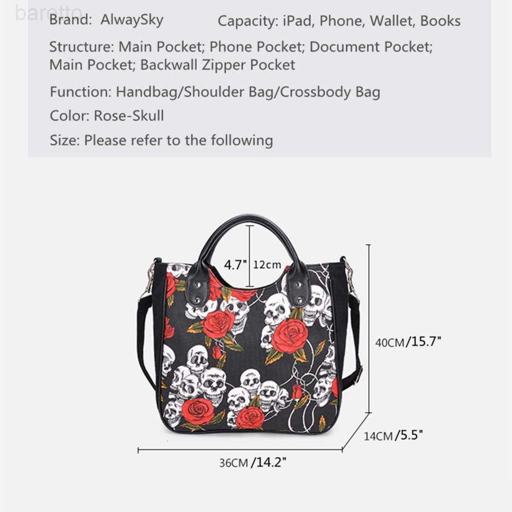 Women Fashion Rivet Handbag Purse Luminous Canvas Punk Tote with Shoulder Strap Crossbody Bag Large Capacity M250904