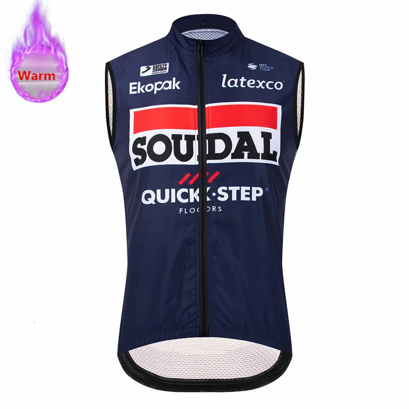 Winter Thermal Fleece Cycling Vest Cycling Jackets Sleeveless Uae Bicycle Warm Wear MTB Bike Tops Racing Gilet Ropa Ciclismo 250904