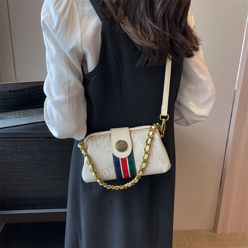 Women's New Niche Free shipping designer Clip Bag Color Matching Versatile Elegant Single Shoulder Crossbody Handbag
