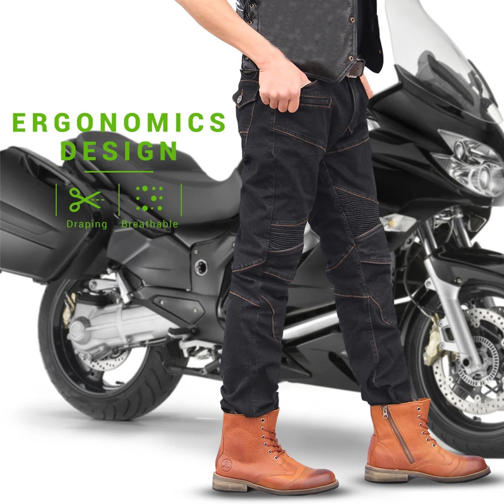 Retro Motorcycle Jeans Men Wear Resistant Motocross Pants Wearable CE Protective Gear Riding Moto Spring The Four Seasons 250903