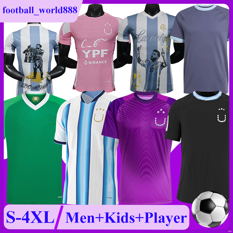 XXXL 4XL Argentina 25 26 Soccer Jerseys MESSIs J.ALVAREZ 2025 Football Shirts L.MARTINEZ ALMADA OTAMENDI football kits NICO E.FERNANDEZ Men Kids full Kits Socks Sets