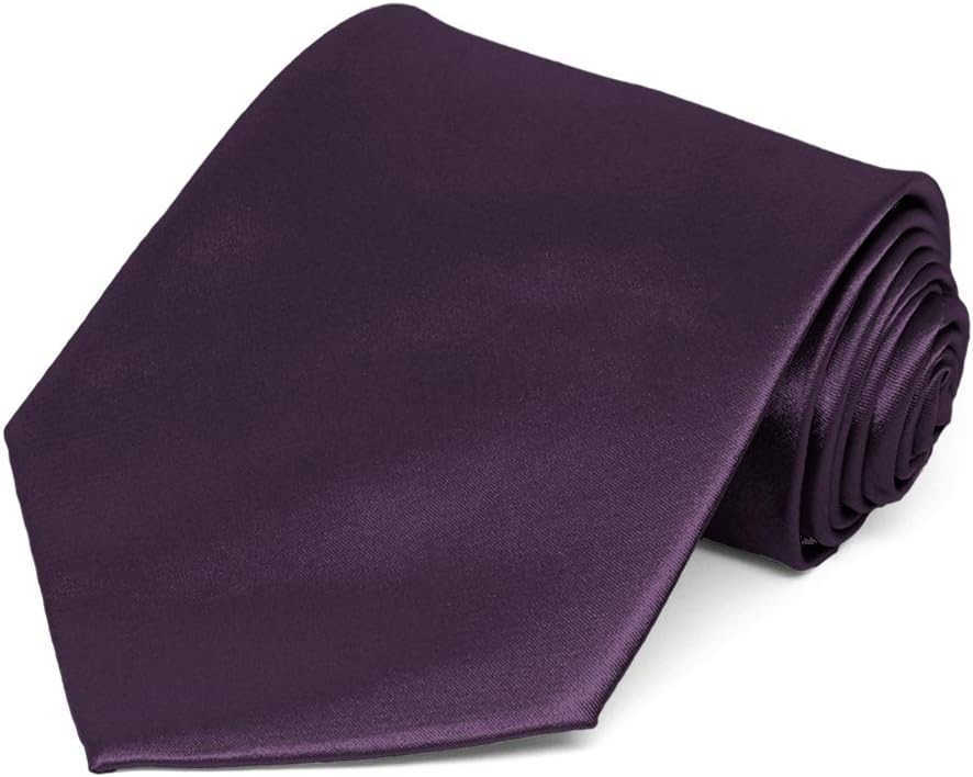 Mens Solid Color Necktie Standard LengthW250904