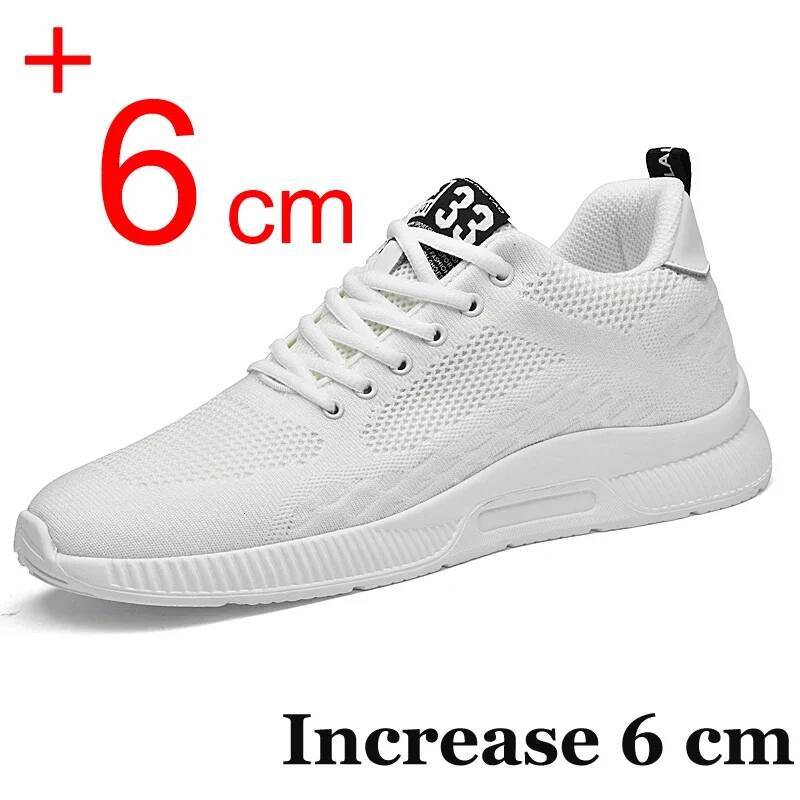 Sneakers Elevator Hidden Heels Breathable Heightening For Men Increase Insole 6CM Sports Casual Height Shoes 48 ddmysaturn