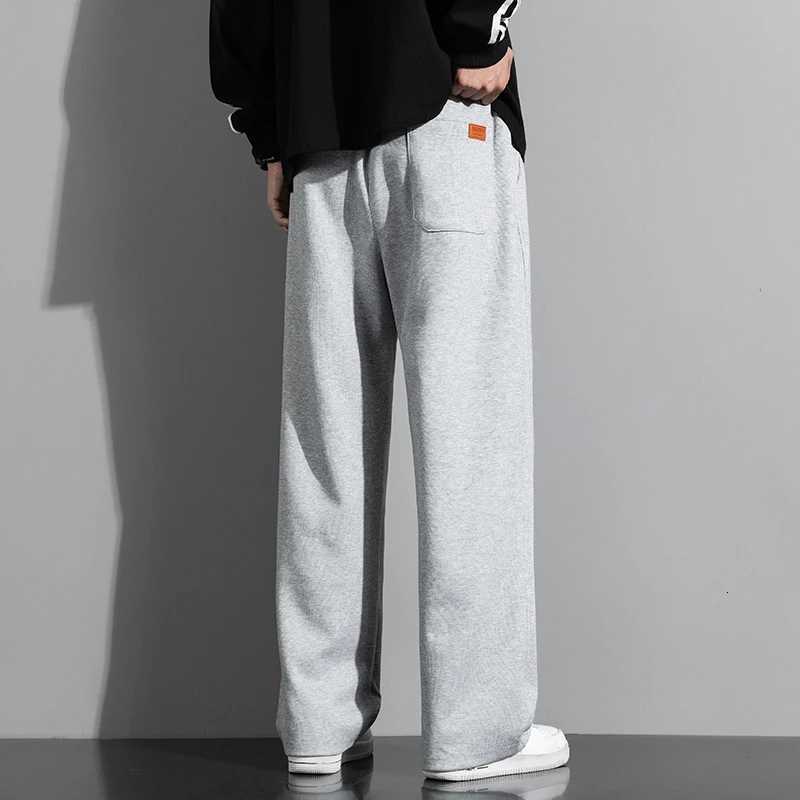 Autumn 190 Tall Man Extra Long Length Pants 115cm Big Large size Straight Barrel Elastic Waist Casual Pants Sweatpants ClothingXJ250904