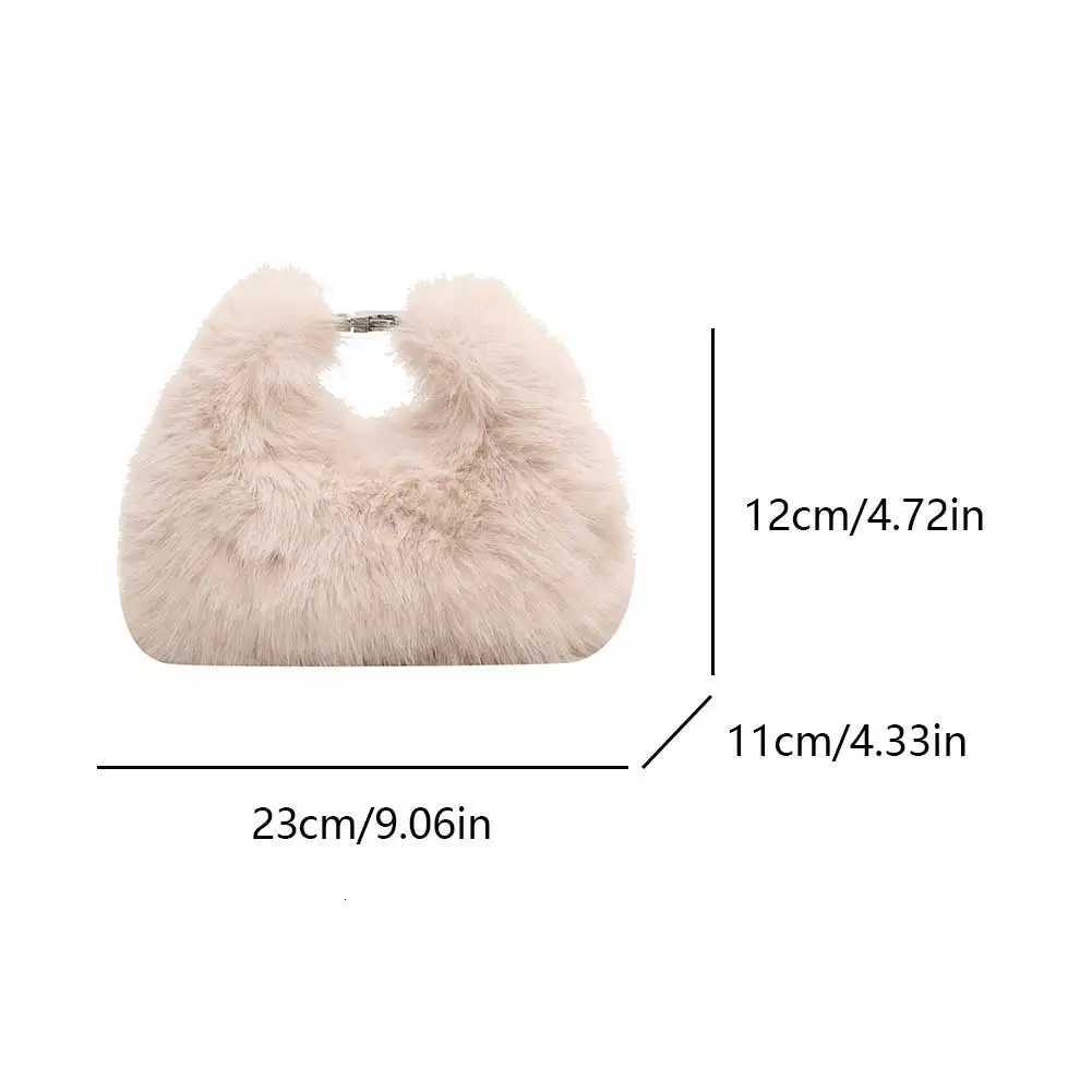 Shoulder Bag Women Soft Fluffy Crossbody Bag Faux Fur Handbag Winter Womens Bag 2024 Ladies Clutch Purse for Women Z250903