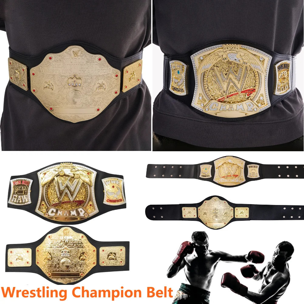 Wrestler Championship Belt Weightlifting Competition Souvenir Prizes Childrens Tournament Badge of Honor Cosplay Toys Gift 250904