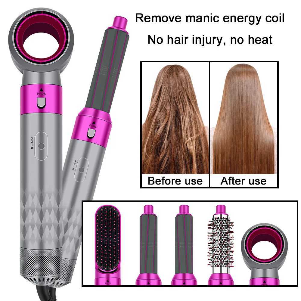 HIENA 5in1 Hair Dryer Set For Men And Women Portable Multifunction Straight Hair Curling Iron Salon Hairdressing AccessoriesW250904