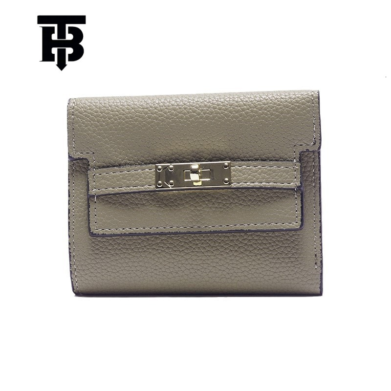 TB BHULAMTE Women's Wallet INS Style Small Wallet Designer s bag High-end Feel Small Foldable Wallet Short Clutch Cross-border Wallet
