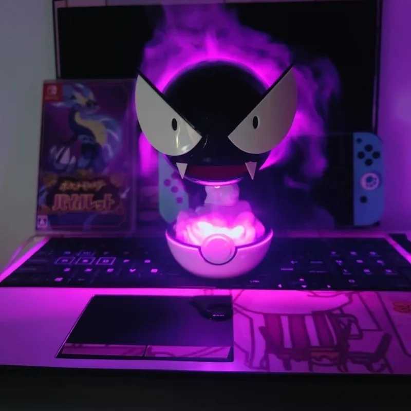 Gastly Figure Mini Humidifier Office Home Dorm Room Humidifying Water Replenishing Charging Spray Equipment Anime Figurines Toys W250904