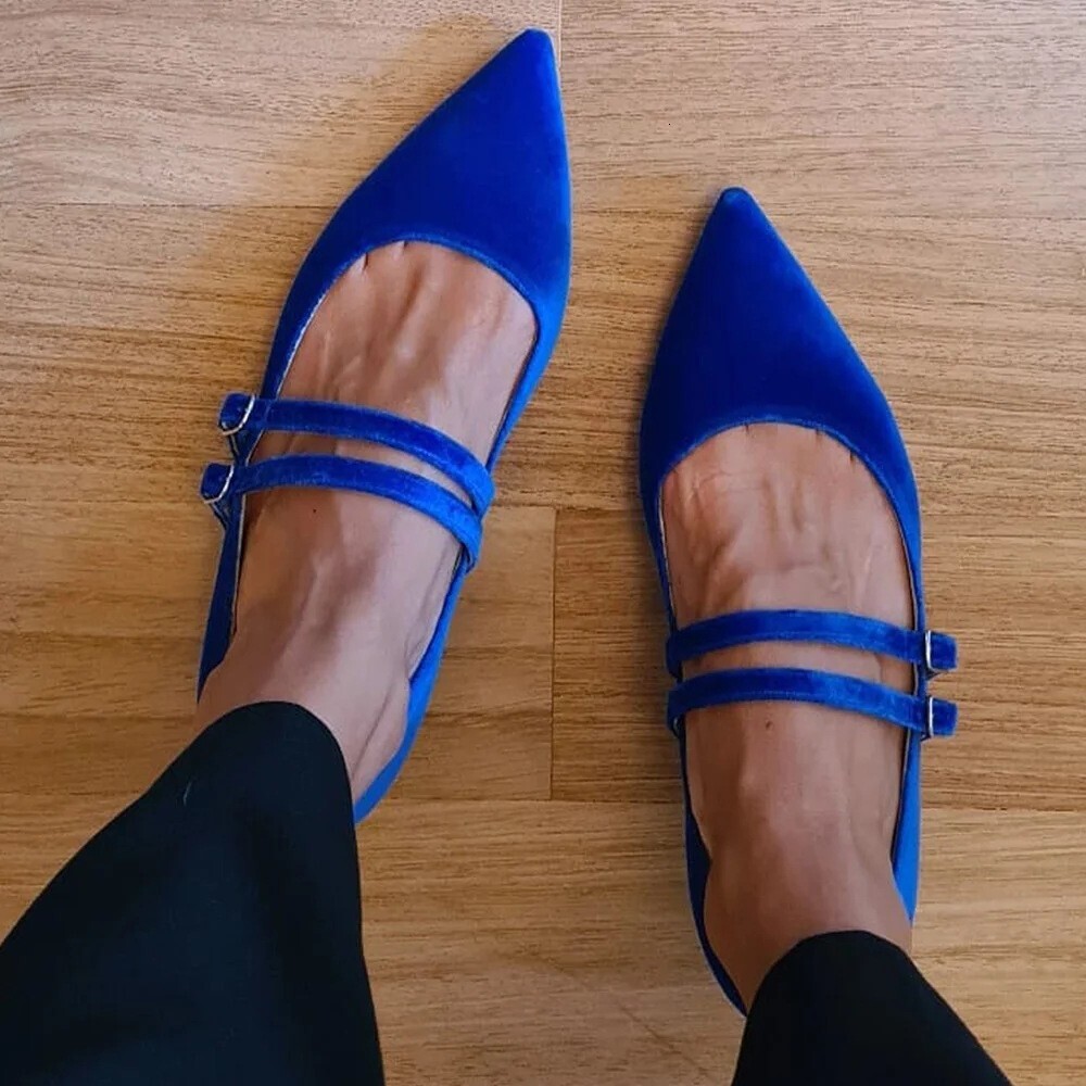 2025 new fashionable single shoe pointed designer women's shallow mouth single shoe