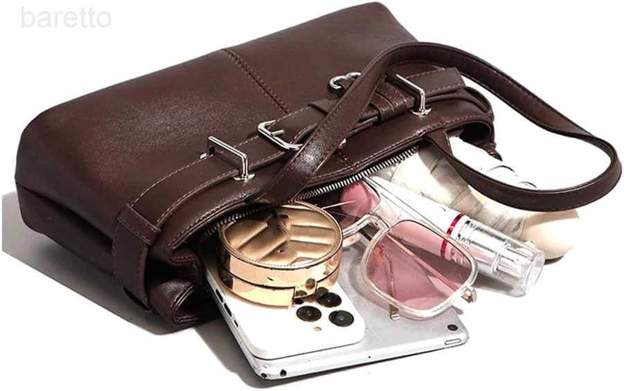 Shoulder Bag for Women Y2K Underarm Purse with Belt Buckle Small Satchel Tote Handbag M250904