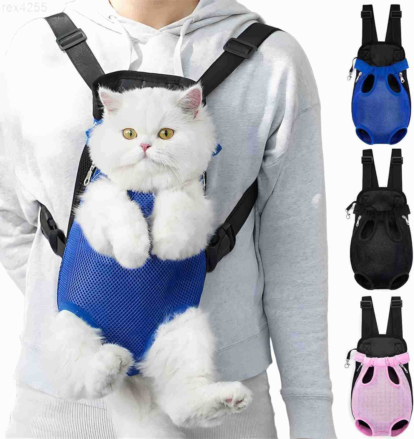 Pet Carrier Backpack Adjustable Pet Front Carriers for Small Medium Dogs Cats 518 Lbs Legs Out Dog Cat Carrier Backpack for HikingCampingTravelingCycl
