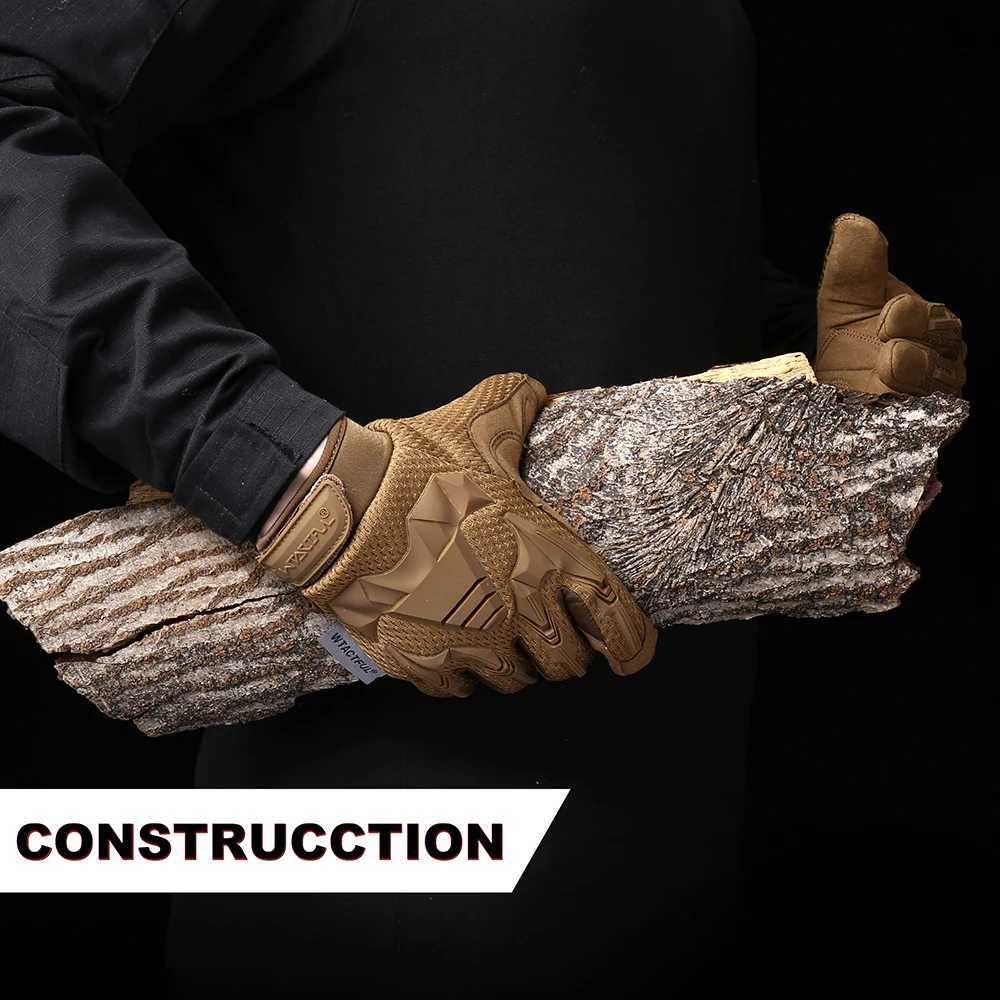 Camo Sports Glove Touch Screen Combat Airsoft Bicyc Outdoor Gear for Hiking Shooting Paintball Hunting Full Finger Gloves MenXJ250904