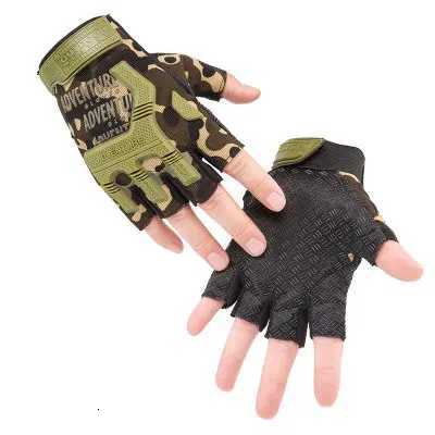 Fingerss Tactical Gloves Camouflage Mittens For Fitn Gym Ma Antiskid Motorcyc Men Women Moto Half Finger Fitn GlovesXJ250904