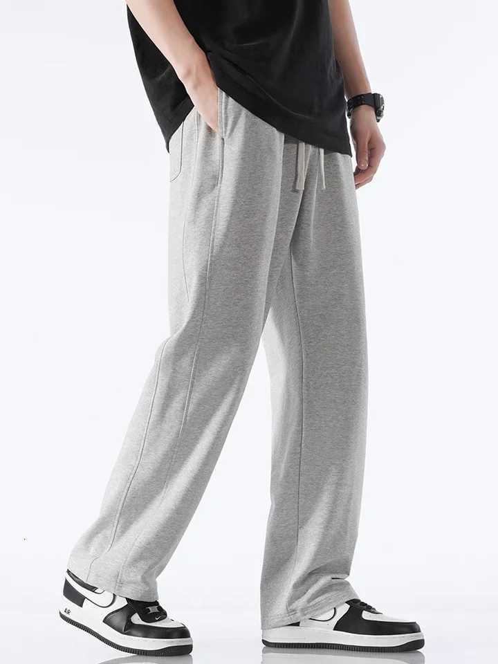 Mens Summer Sport Pants Lightweight Cotton Straight Leg Sweatpants MenWomen Unisex Couples Loose Fit Gym TrousersXJ250904