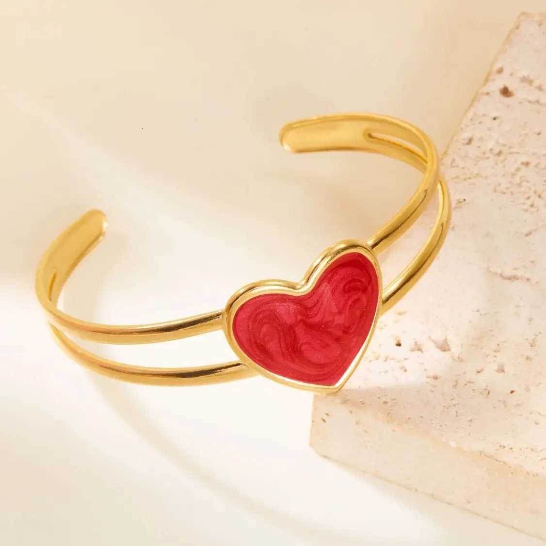 Fashion Double Layer Hollow Bracelets for Women Exquisite Simple Stainless Steel Opening Cuff Bangles Party Daily Jewelry Y250904