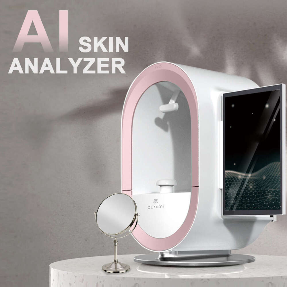 4K Megapixel Skin Analysis 12 Spectrum Lights 3D Matrix Display For Pigment Freckle Wrinkle Face Analyzer Health Detection Machine With 13.3 Inches Sc