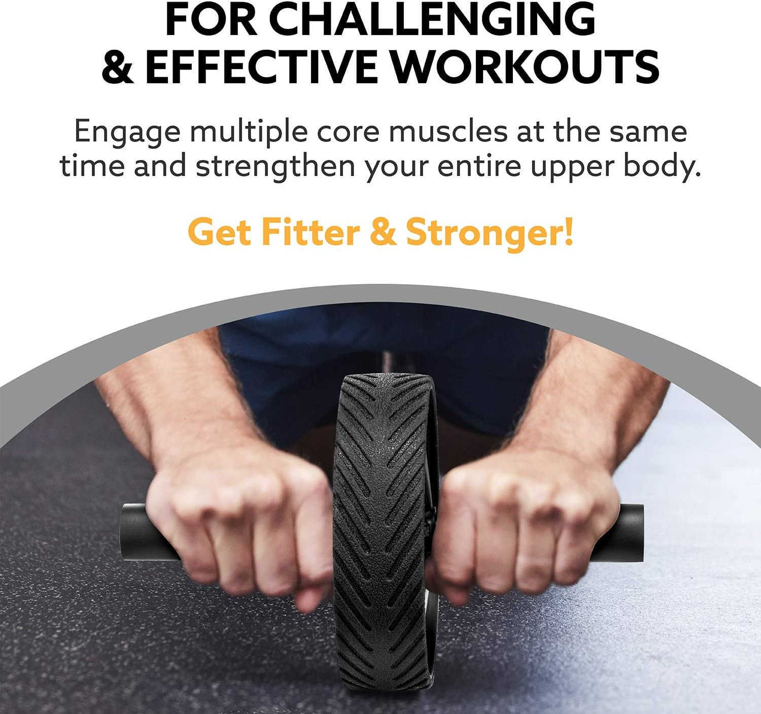 Ab Roller Wheel with Jump Rope Knee Mat Home Gym Exercise Equipment for Abs Workout Core Training Cardio Workouts W250904