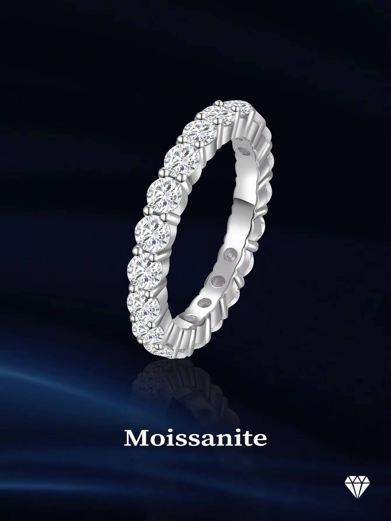 Wholesale Aivenchy Lab Grown Diamond Hiphop Ring Fine Jewelry 925 Sterling Silver Women Luxury Moissanite Finger Ring