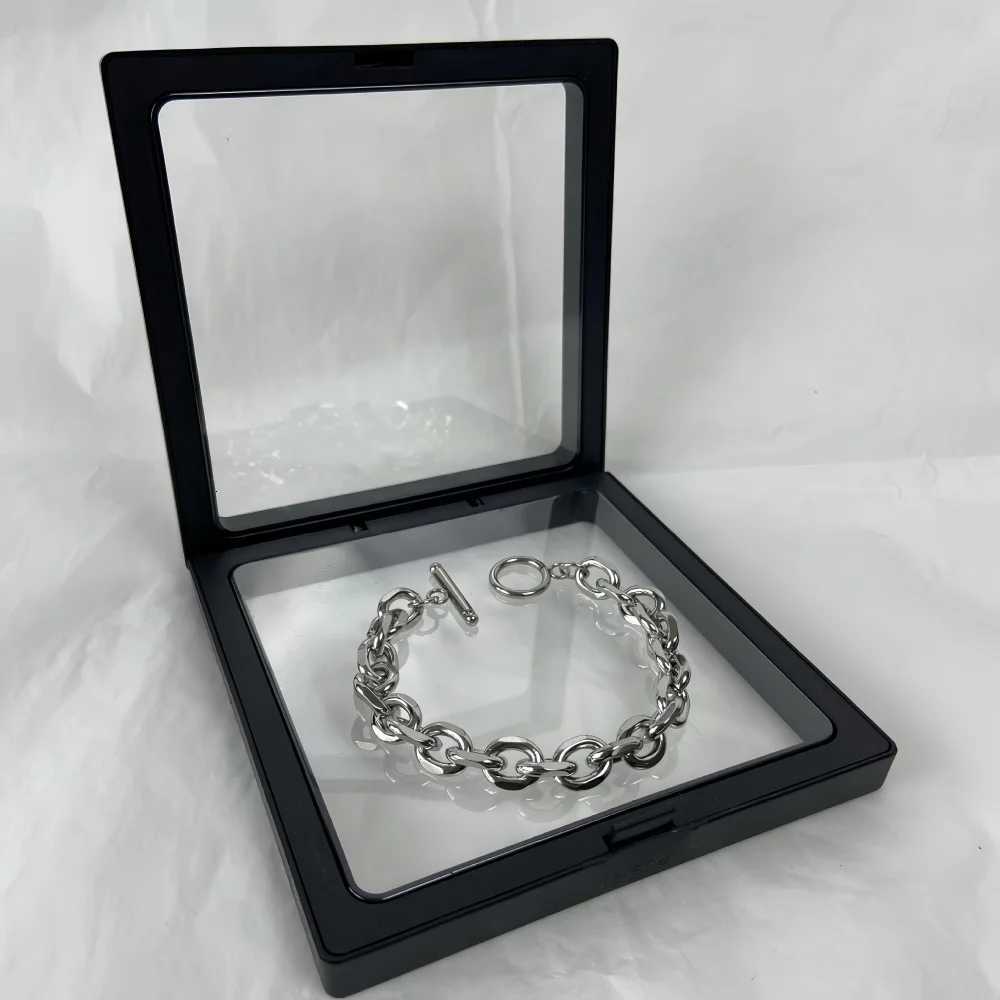 Simple Stainless Steel Men Bracelet INS Silver Color OT Buckle OCircle Chain Bracelet Fashion Wen Jewelry Fashion Accessories Y250904