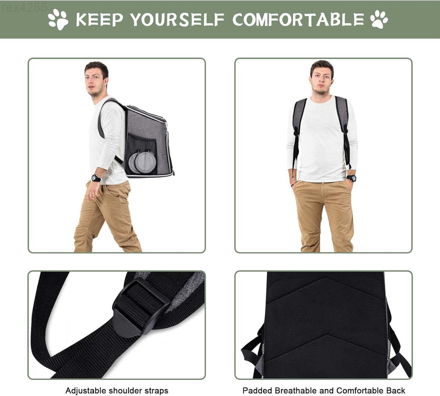 Cat Backpack Carrier Mesh Pet Cat Carrier for Medium Small Dog Cat Puppy Kitten Bunny up to 18lbs Dog Travel Backpack for Picnic Hiking Walking Cyclin