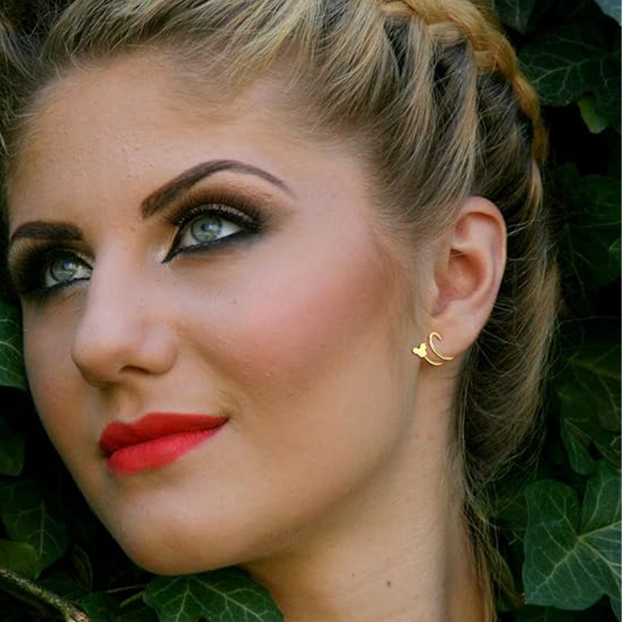 16Pcs Double Nose Ring Hoop for Single Piercing Butterfly Lightning Pearl Ball Snake Shiny CZ Twisted Double Hoop Earring for Women 20G Gold Tone