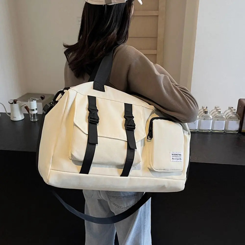 Oxford Cloth Fitness Duffel Bag Lightweight Large Capacity Travel Luggage Bag Dry And Wet Separation with Shoe Compartment 250903