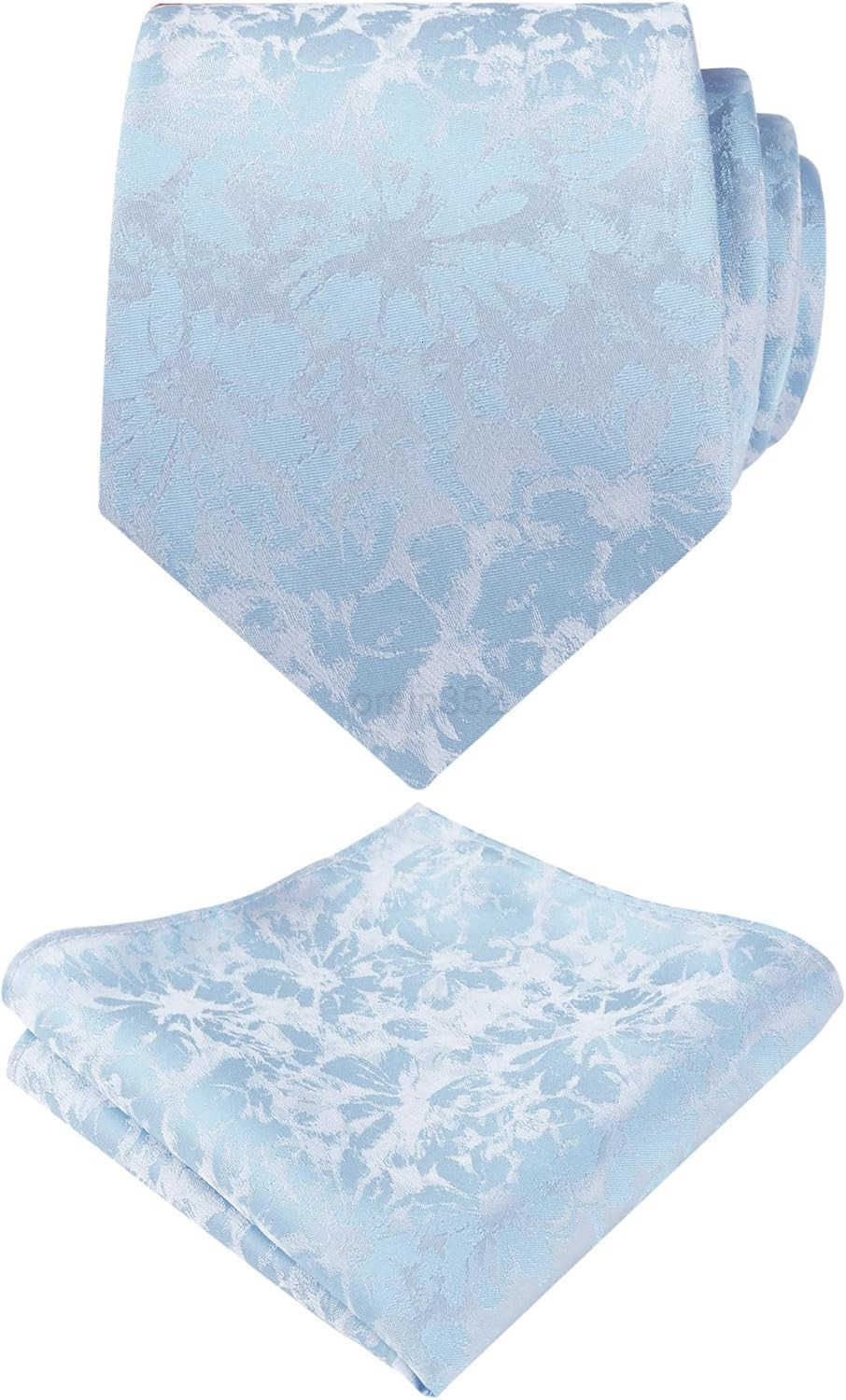 Mens 315inches Rose Pattern Necktie with Floral Handkerchief SetW250904