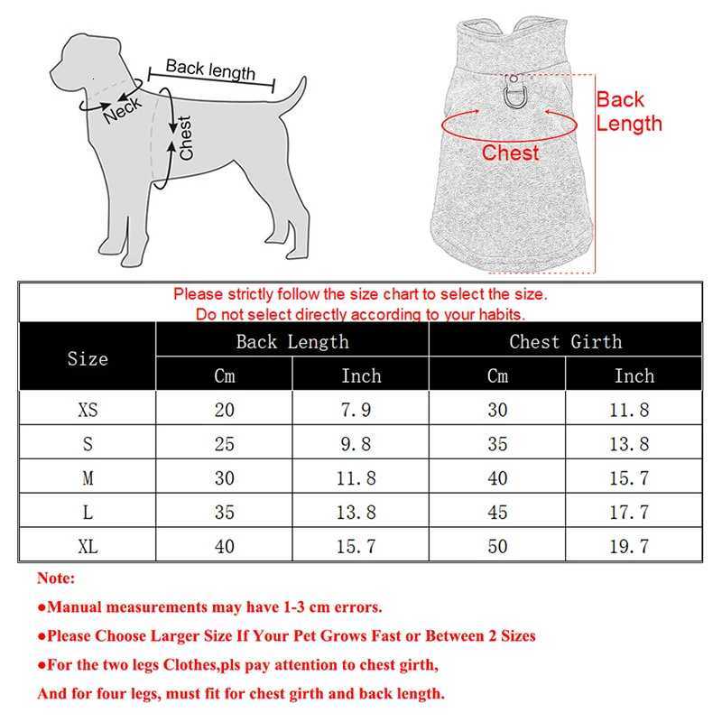 Fleece Dog Clothes Autumn Winter Warm Coat et For Small Medium Dogs Cat Chihuahua Vest With Dring Puppy Sweater Pet Costume W250904