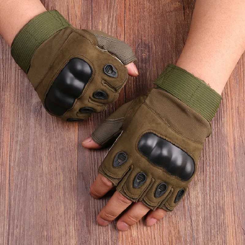 Tactical Gloves For Men Outdoor Cut Resistant Mittens Camouflage Sports Glovhooting Airsoft Combat Half Finger Gloves DT13XJ250904