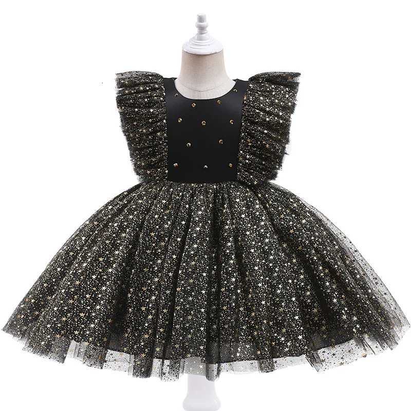 Fashion Star Shiny Baby Girl Princess Dress Birthday Sequin Puffy Girls Party Dresses Costume Childrens Evening Dress Wedding Z250904