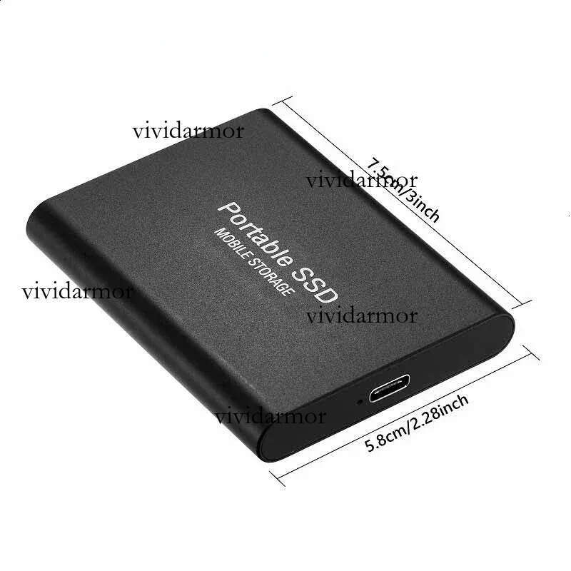 Original Mini 1Tb SSD External Hard Disk Typecusb 31 Highspeed 2Tb Solid State For Desktopnotebooksmartphone 240828