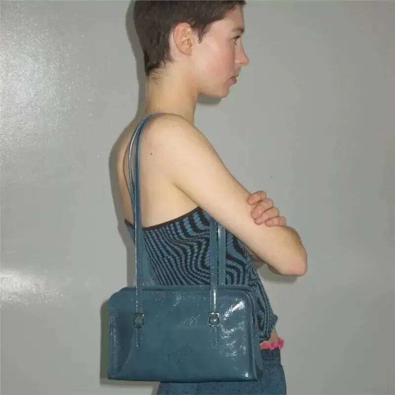 Pa Wl Single Shoulder Tote Bag Made Of Oil Wax Cowhide For Women