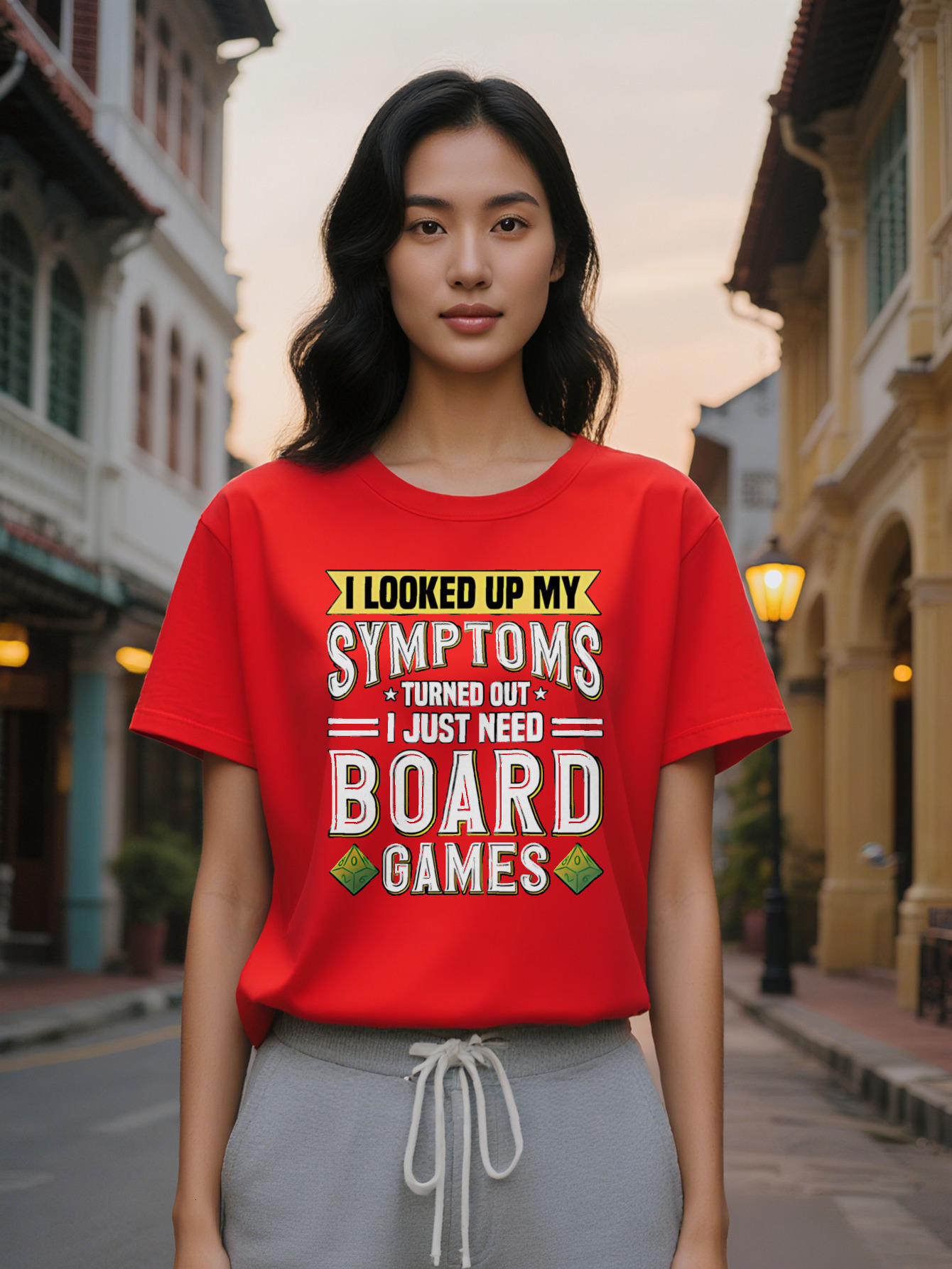 Large XL Casual Graphic T-Shirt with Humorous Board Game Slogan Print Black Yellow Text Design Round Neck Summer Tee for Plus Size
