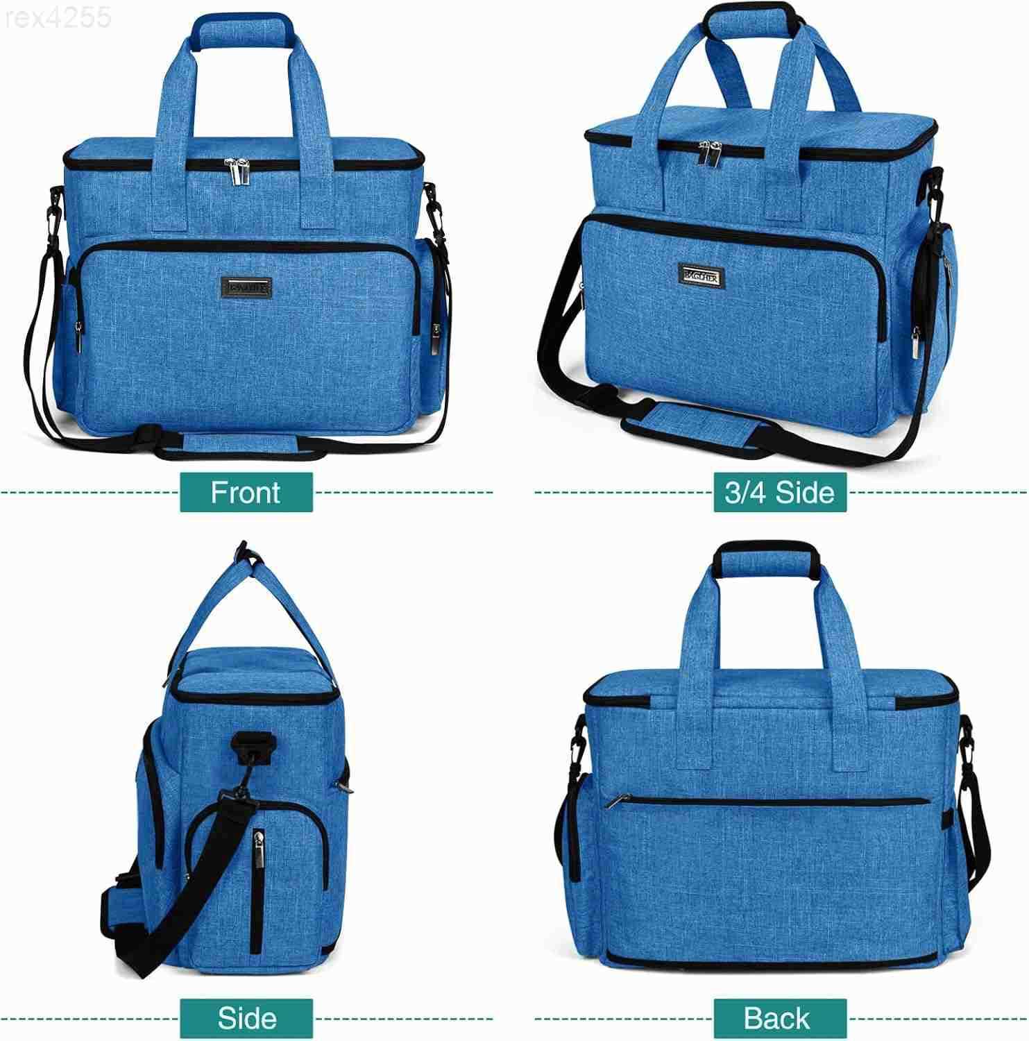 Dog Travel Bag Pet Travel Bag ALL Pet Travel Supplies With 2 Pet Food Containers and 2 Collapsible Silicone Bowls Essential Kits for Pet Travel GreyW2