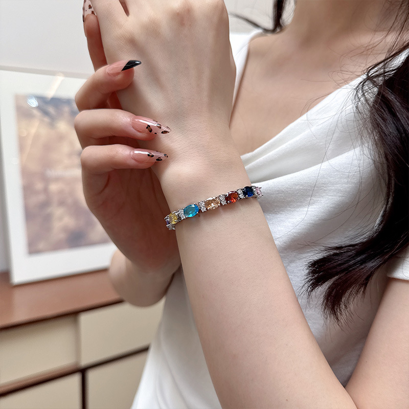 Fashionable Clear Zirconium Charms Necklace Accessory Featuring Modern Geometry Design